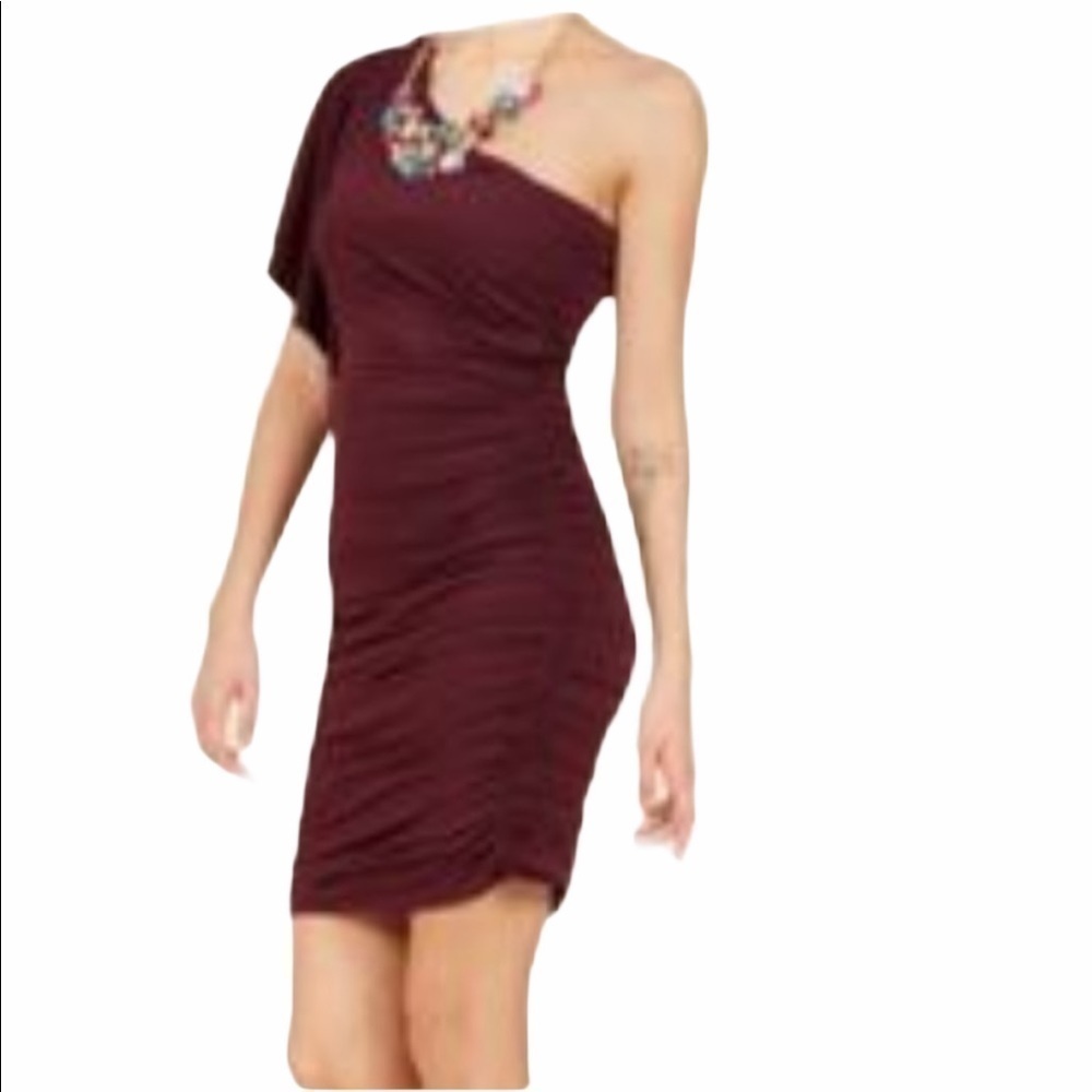 Gilli Womens Tasting Room Ruched Dress Size Small
